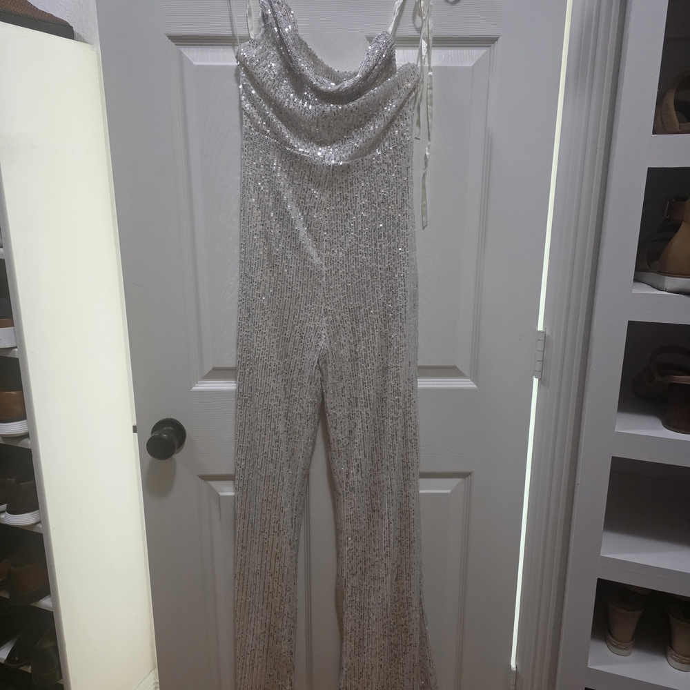 Baltic Born Shimmering Silver Jumpsuit